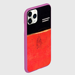 Чехол iPhone 11 Pro матовый Radiohead - Amnesiac, цвет: 3D-фиолетовый — фото 2