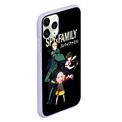 Чехол iPhone 11 Pro матовый SPY FAMILY Семья Шпиона, персонажи, цвет: 3D-светло-сиреневый — фото 2