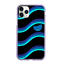 Чехол iPhone 11 Pro матовый BlueMini HuggyWuggyPoppy Playtime, цвет: 3D-светло-сиреневый