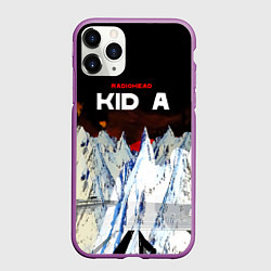 Чехол iPhone 11 Pro матовый Kid A - Radiohead, цвет: 3D-фиолетовый