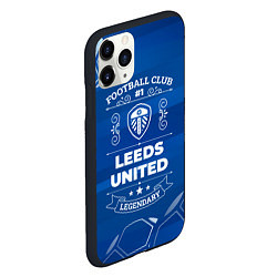 Чехол iPhone 11 Pro матовый Leeds United Football Club Number 1, цвет: 3D-черный — фото 2