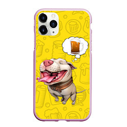 Чехол iPhone 11 Pro матовый BeerBull, цвет: 3D-розовый