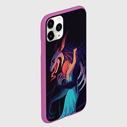 Чехол iPhone 11 Pro матовый Объятия чародея Невеста чародея, цвет: 3D-фиолетовый — фото 2