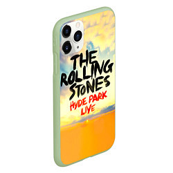 Чехол iPhone 11 Pro матовый Hyde Park Live - The Rolling Stones, цвет: 3D-салатовый — фото 2