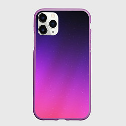 Чехол iPhone 11 Pro матовый Розовофиолетовый градиент, цвет: 3D-фиолетовый