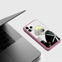 Чехол iPhone 11 Pro матовый Тифую Мацуно, цвет: 3D-малиновый — фото 2