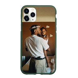 Чехол iPhone 11 Pro матовый Kendrick Lamar, Mr Morale & The Big Steppers, цвет: 3D-темно-зеленый