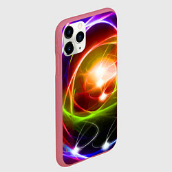 Чехол iPhone 11 Pro матовый Галактическое звёздное пространство Galactic Star, цвет: 3D-малиновый — фото 2