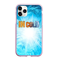 Чехол iPhone 11 Pro матовый IN COLD horizontal logo with blue ice