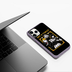 Чехол iPhone 11 Pro матовый СЕМЬЯ ШПИОНА АНЯ, ЛОЙД И ЙОР, цвет: 3D-серый — фото 2