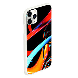 Чехол iPhone 11 Pro матовый Авангардная объёмная композиция Avant-garde three, цвет: 3D-белый — фото 2