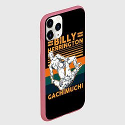 Чехол iPhone 11 Pro матовый Борьба Гачимучи, цвет: 3D-малиновый — фото 2