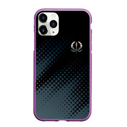 Чехол iPhone 11 Pro матовый Critical ops cops, цвет: 3D-фиолетовый