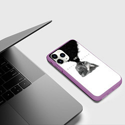 Чехол iPhone 11 Pro матовый Royal Blood дебютный альбом, цвет: 3D-фиолетовый — фото 2