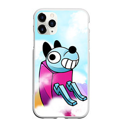 Чехол iPhone 11 Pro матовый Mutating dog, цвет: 3D-белый