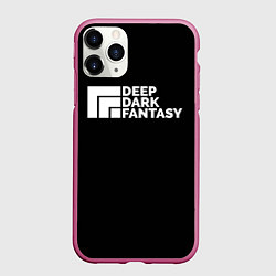 Чехол iPhone 11 Pro матовый Глубокие темные фантазии Гачи, цвет: 3D-малиновый