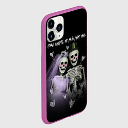 Чехол iPhone 11 Pro матовый Пока смерть не разлучит, цвет: 3D-фиолетовый — фото 2