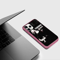 Чехол iPhone 11 Pro матовый In Trance - Scorpions, цвет: 3D-малиновый — фото 2