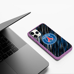 Чехол iPhone 11 Pro матовый Псж football club, цвет: 3D-фиолетовый — фото 2