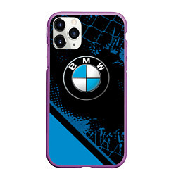 Чехол iPhone 11 Pro матовый BMW : БМВ ЛОГО, цвет: 3D-фиолетовый