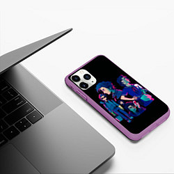 Чехол iPhone 11 Pro матовый Стив Лучшая мамочка Очень странные дела нетфликс, цвет: 3D-фиолетовый — фото 2