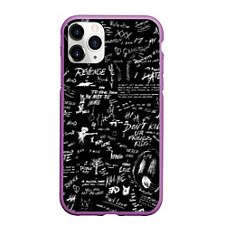 Чехол iPhone 11 Pro матовый XXXTENTACION LOGOBOMBING, цвет: 3D-фиолетовый