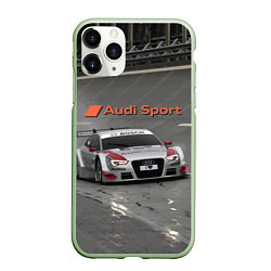 Чехол iPhone 11 Pro матовый Audi Sport Racing Team Short Track Car Racing Авто, цвет: 3D-салатовый