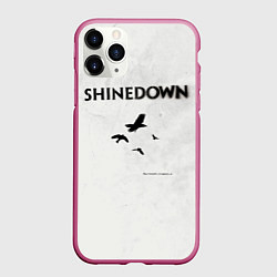 Чехол iPhone 11 Pro матовый The Sound of Madness - Shinedown, цвет: 3D-малиновый