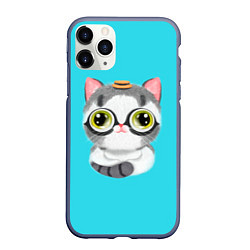 Чехол iPhone 11 Pro матовый CAT IN A HAT