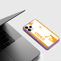 Чехол iPhone 11 Pro матовый Counter Strike cs go Геймер, цвет: 3D-фиолетовый — фото 2