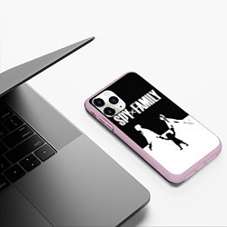 Чехол iPhone 11 Pro матовый Семья шпиона Логотип, цвет: 3D-розовый — фото 2