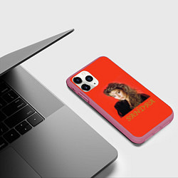 Чехол iPhone 11 Pro матовый Звёзды 80-х Sandra, цвет: 3D-малиновый — фото 2