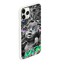 Чехол iPhone 11 Pro матовый Angel and butterfly, цвет: 3D-белый — фото 2