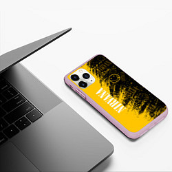 Чехол iPhone 11 Pro матовый Nirvana Паттерн, цвет: 3D-розовый — фото 2