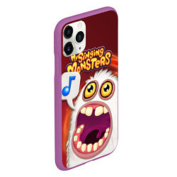 Чехол iPhone 11 Pro матовый My singing monster, цвет: 3D-фиолетовый — фото 2