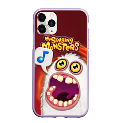 Чехол iPhone 11 Pro матовый My singing monster, цвет: 3D-светло-сиреневый