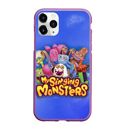 Чехол iPhone 11 Pro матовый My singing monsters поющие монстры