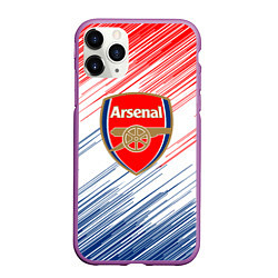 Чехол iPhone 11 Pro матовый Арсенал arsenal logo, цвет: 3D-фиолетовый