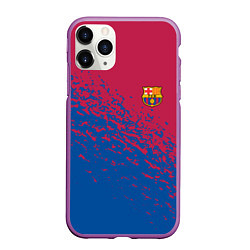 Чехол iPhone 11 Pro матовый Barcelona маленькое лого, цвет: 3D-фиолетовый