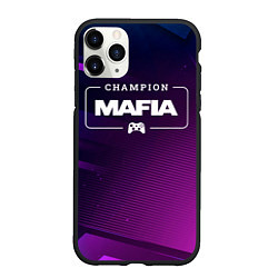 Чехол iPhone 11 Pro матовый Mafia Gaming Champion: рамка с лого и джойстиком н, цвет: 3D-черный