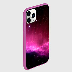 Чехол iPhone 11 Pro матовый Night Nebula, цвет: 3D-фиолетовый — фото 2