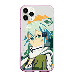 Чехол iPhone 11 Pro матовый Асада Сино -Sword Art Online, цвет: 3D-розовый