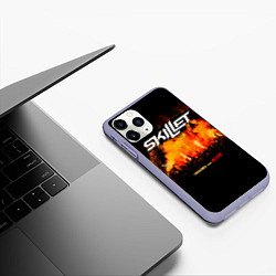 Чехол iPhone 11 Pro матовый Comatose Comes Alive - Skillet, цвет: 3D-светло-сиреневый — фото 2