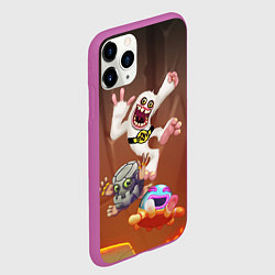 Чехол iPhone 11 Pro матовый Барабамень, Мамунт и Палезатор, цвет: 3D-фиолетовый — фото 2