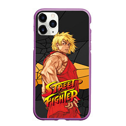 Чехол iPhone 11 Pro матовый Кен Мастерс - Street Fighter