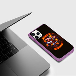 Чехол iPhone 11 Pro матовый Кисси Мисси и Хагги Вагги, цвет: 3D-фиолетовый — фото 2