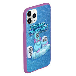 Чехол iPhone 11 Pro матовый My singing monsters ДИДЖ Deedge, цвет: 3D-фиолетовый — фото 2