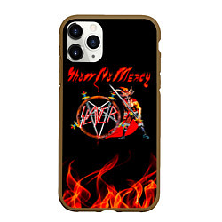 Чехол iPhone 11 Pro матовый Show No Mercy - Slayer, цвет: 3D-коричневый