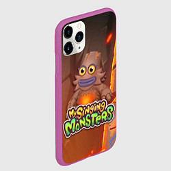 Чехол iPhone 11 Pro матовый My singing monsters ЛАВАТЁКА Kayna, цвет: 3D-фиолетовый — фото 2