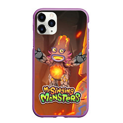 Чехол iPhone 11 Pro матовый My singing monsters ЛАВАТЁКА, цвет: 3D-фиолетовый